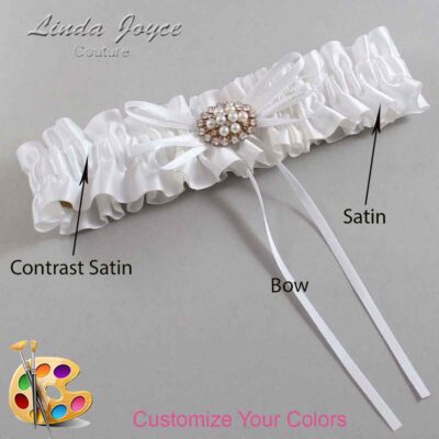 Couture Garters / Custom Wedding Garter / Customizable Wedding Garters / Personalized Wedding Garters / Belinda #01-B10-M16 / Wedding Garters / Bridal Garter / Prom Garter / Linda Joyce Couture