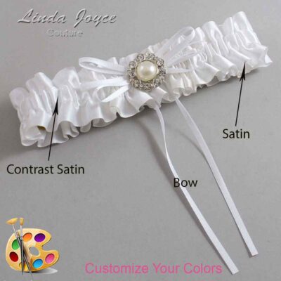 Couture Garters / Custom Wedding Garter / Customizable Wedding Garters / Personalized Wedding Garters / Irene #01-B10-M24 / Wedding Garters / Bridal Garter / Prom Garter / Linda Joyce Couture