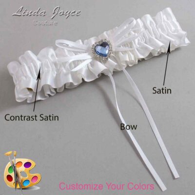 Couture Garters / Custom Wedding Garter / Customizable Wedding Garters / Personalized Wedding Garters / Jill #01-B10-M25 / Wedding Garters / Bridal Garter / Prom Garter / Linda Joyce Couture