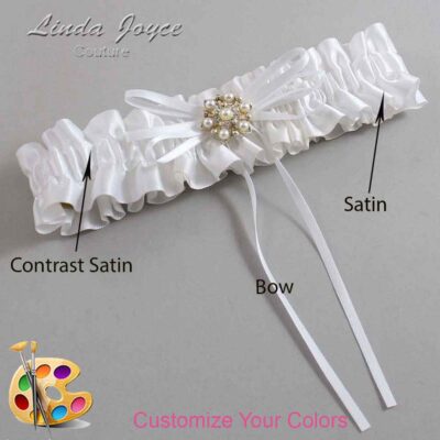 Couture Garters / Custom Wedding Garter / Customizable Wedding Garters / Personalized Wedding Garters / Helen #01-B10-M27 / Wedding Garters / Bridal Garter / Prom Garter / Linda Joyce Couture
