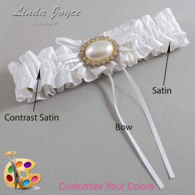 Couture Garters / Custom Wedding Garter / Customizable Wedding Garters / Personalized Wedding Garters / Jacque #01-B10-M28 / Wedding Garters / Bridal Garter / Prom Garter / Linda Joyce Couture