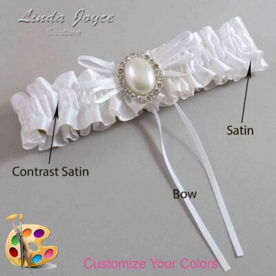 Couture Garters / Custom Wedding Garter / Customizable Wedding Garters / Personalized Wedding Garters / Evonne #01-B10-M31 / Wedding Garters / Bridal Garter / Prom Garter / Linda Joyce Couture