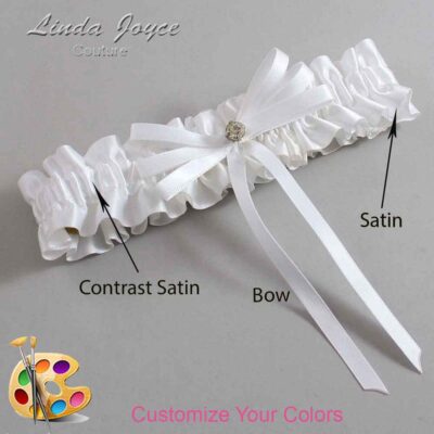Couture Garters / Custom Wedding Garter / Customizable Wedding Garters / Personalized Wedding Garters / Audry #01-B11-M03 / Wedding Garters / Bridal Garter / Prom Garter / Linda Joyce Couture