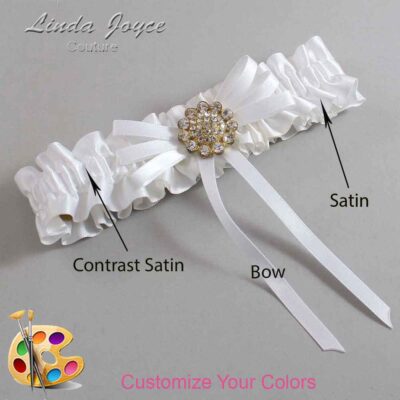 Couture Garters / Custom Wedding Garter / Customizable Wedding Garters / Personalized Wedding Garters / Bambi #01-B11-M12 / Wedding Garters / Bridal Garter / Prom Garter / Linda Joyce Couture