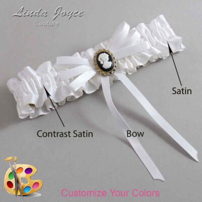 Couture Garters / Custom Wedding Garter / Customizable Wedding Garters / Personalized Wedding Garters / Carli #01-B11-M15 / Wedding Garters / Bridal Garter / Prom Garter / Linda Joyce Couture