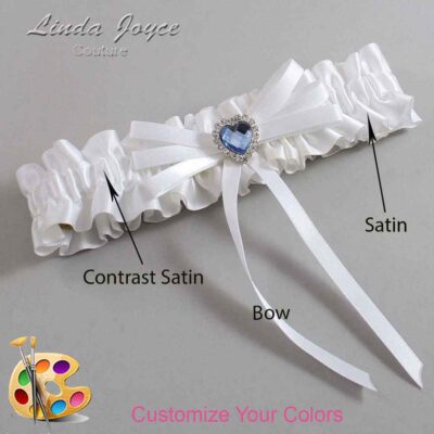Couture Garters / Custom Wedding Garter / Customizable Wedding Garters / Personalized Wedding Garters / Dora #01-B11-M25 / Wedding Garters / Bridal Garter / Prom Garter / Linda Joyce Couture