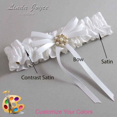 Couture Garters / Custom Wedding Garter / Customizable Wedding Garters / Personalized Wedding Garters / Ellie #01-B11-M27 / Wedding Garters / Bridal Garter / Prom Garter / Linda Joyce Couture