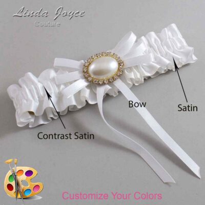 Couture Garters / Custom Wedding Garter / Customizable Wedding Garters / Personalized Wedding Garters / Emma #01-B11-M28 / Wedding Garters / Bridal Garter / Prom Garter / Linda Joyce Couture