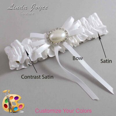 Couture Garters / Custom Wedding Garter / Customizable Wedding Garters / Personalized Wedding Garters / Emma #01-B11-M30 / Wedding Garters / Bridal Garter / Prom Garter / Linda Joyce Couture