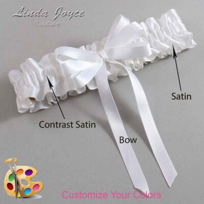 Couture Garters / Custom Wedding Garter / Customizable Wedding Garters / Personalized Wedding Garters / Sabrina #01-B12-00 / Wedding Garters / Bridal Garter / Prom Garter / Linda Joyce Couture
