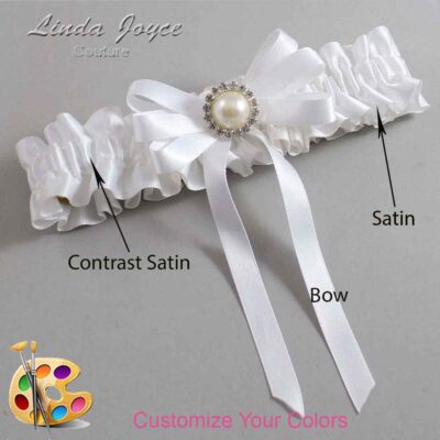 Couture Garters / Custom Wedding Garter / Customizable Wedding Garters / Personalized Wedding Garters / Carol #01-B12-M22 / Wedding Garters / Bridal Garter / Prom Garter / Linda Joyce Couture
