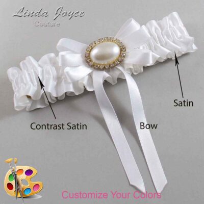 Couture Garters / Custom Wedding Garter / Customizable Wedding Garters / Personalized Wedding Garters / Velma #01-B12-M28 / Wedding Garters / Bridal Garter / Prom Garter / Linda Joyce Couture