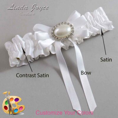 Couture Garters / Custom Wedding Garter / Customizable Wedding Garters / Personalized Wedding Garters / Velma #01-B12-M30 / Wedding Garters / Bridal Garter / Prom Garter / Linda Joyce Couture