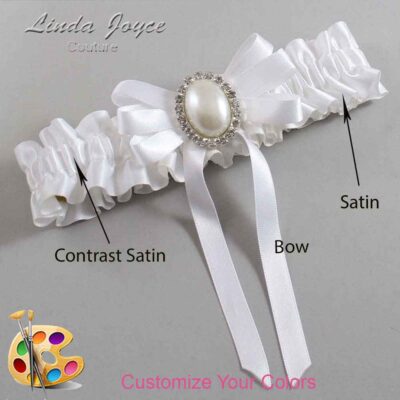 Couture Garters / Custom Wedding Garter / Customizable Wedding Garters / Personalized Wedding Garters / Zoe #01-B12-M31 / Wedding Garters / Bridal Garter / Prom Garter / Linda Joyce Couture