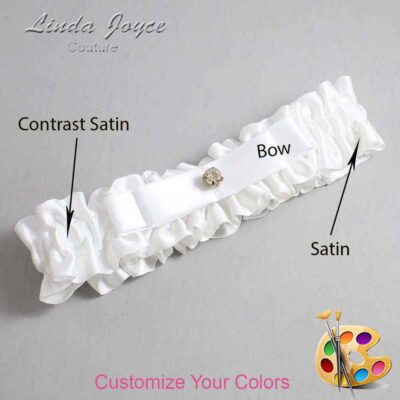 Couture Garters / Custom Wedding Garter / Customizable Wedding Garters / Personalized Wedding Garters / Lana #01-B20-M03 / Wedding Garters / Bridal Garter / Prom Garter / Linda Joyce Couture