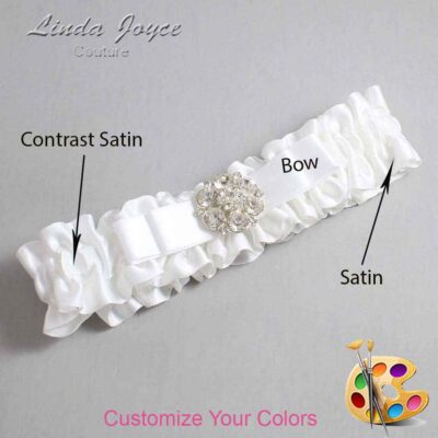 Couture Garters / Custom Wedding Garter / Customizable Wedding Garters / Personalized Wedding Garters / Alexis #01-B20-M11 / Wedding Garters / Bridal Garter / Prom Garter / Linda Joyce Couture