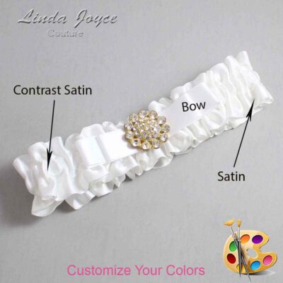 Couture Garters / Custom Wedding Garter / Customizable Wedding Garters / Personalized Wedding Garters / Bella #01-B20-M12 / Wedding Garters / Bridal Garter / Prom Garter / Linda Joyce Couture