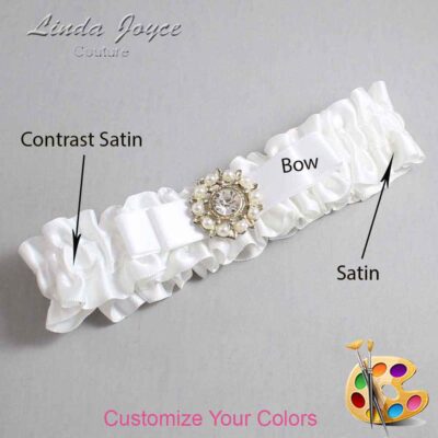 Couture Garters / Custom Wedding Garter / Customizable Wedding Garters / Personalized Wedding Garters / Kelsea #01-B20-M14 / Wedding Garters / Bridal Garter / Prom Garter / Linda Joyce Couture