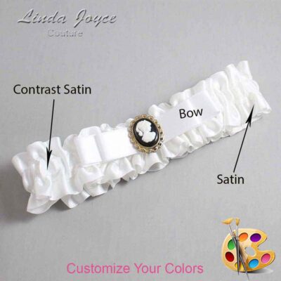 Couture Garters / Custom Wedding Garter / Customizable Wedding Garters / Personalized Wedding Garters / Avery #01-B20-M15 / Wedding Garters / Bridal Garter / Prom Garter / Linda Joyce Couture