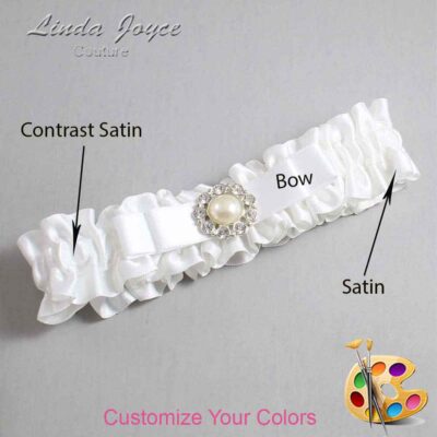 Couture Garters / Custom Wedding Garter / Customizable Wedding Garters / Personalized Wedding Garters / Brianna #01-B20-M24 / Wedding Garters / Bridal Garter / Prom Garter / Linda Joyce Couture