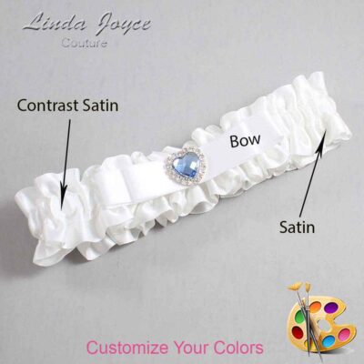 Couture Garters / Custom Wedding Garter / Customizable Wedding Garters / Personalized Wedding Garters / Louann #01-B20-M25 / Wedding Garters / Bridal Garter / Prom Garter / Linda Joyce Couture
