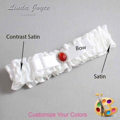 Couture Garters / Custom Wedding Garter / Customizable Wedding Garters / Personalized Wedding Garters / Nadine #01-B20-M26 / Wedding Garters / Bridal Garter / Prom Garter / Linda Joyce Couture