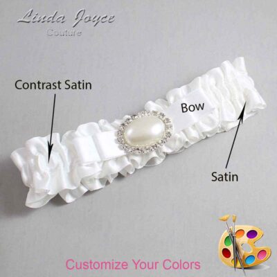 Couture Garters / Custom Wedding Garter / Customizable Wedding Garters / Personalized Wedding Garters / Martha #01-B20-M30 / Wedding Garters / Bridal Garter / Prom Garter / Linda Joyce Couture