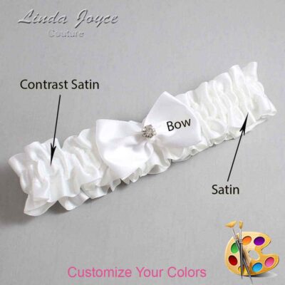 Couture Garters / Custom Wedding Garter / Customizable Wedding Garters / Personalized Wedding Garters / Melba #01-B21-M04 / Wedding Garters / Bridal Garter / Prom Garter / Linda Joyce Couture