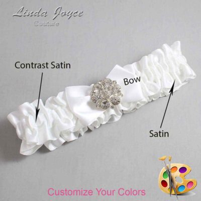 Couture Garters / Custom Wedding Garter / Customizable Wedding Garters / Personalized Wedding Garters / Abigail #01-B21-M11 / Wedding Garters / Bridal Garter / Prom Garter / Linda Joyce Couture