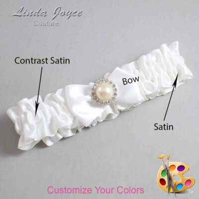 Couture Garters / Custom Wedding Garter / Customizable Wedding Garters / Personalized Wedding Garters / Carlene #01-B21-M22 / Wedding Garters / Bridal Garter / Prom Garter / Linda Joyce Couture