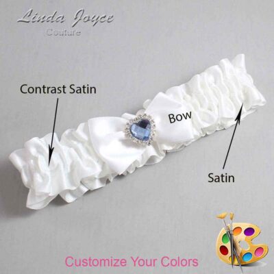 Couture Garters / Custom Wedding Garter / Customizable Wedding Garters / Personalized Wedding Garters / Alice #01-B21-M25 / Wedding Garters / Bridal Garter / Prom Garter / Linda Joyce Couture