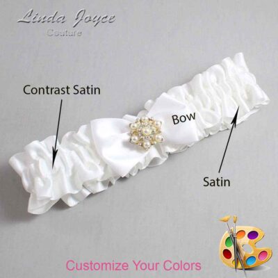 Couture Garters / Custom Wedding Garter / Customizable Wedding Garters / Personalized Wedding Garters / Addison #01-B21-M27 / Wedding Garters / Bridal Garter / Prom Garter / Linda Joyce Couture
