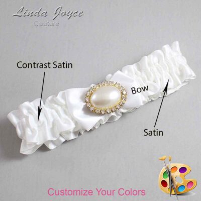 Couture Garters / Custom Wedding Garter / Customizable Wedding Garters / Personalized Wedding Garters / Bernie #01-B21-M28 / Wedding Garters / Bridal Garter / Prom Garter / Linda Joyce Couture
