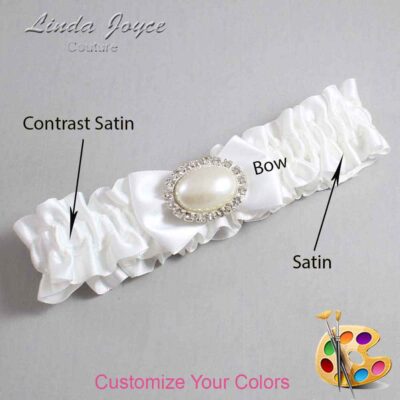 Couture Garters / Custom Wedding Garter / Customizable Wedding Garters / Personalized Wedding Garters / Bernie #01-B21-M30 / Wedding Garters / Bridal Garter / Prom Garter / Linda Joyce Couture