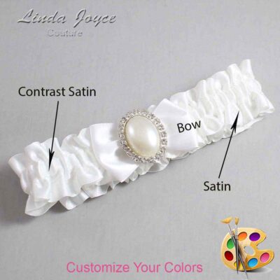 Couture Garters / Custom Wedding Garter / Customizable Wedding Garters / Personalized Wedding Garters / Chelsea #01-B21-M31 / Wedding Garters / Bridal Garter / Prom Garter / Linda Joyce Couture