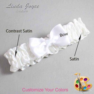 Couture Garters / Custom Wedding Garter / Customizable Wedding Garters / Personalized Wedding Garters / Justine #01-B29-00 / Wedding Garters / Bridal Garter / Prom Garter / Linda Joyce Couture