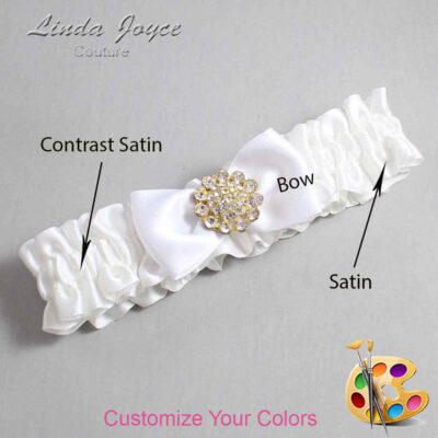 Couture Garters / Custom Wedding Garter / Customizable Wedding Garters / Personalized Wedding Garters / Loretta #01-B31-M12 / Wedding Garters / Bridal Garter / Prom Garter / Loretta Joyce Couture