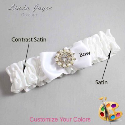 Couture Garters / Custom Wedding Garter / Customizable Wedding Garters / Personalized Wedding Garters / Lollie #01-B31-M14 / Wedding Garters / Bridal Garter / Prom Garter / Lollie Joyce Couture