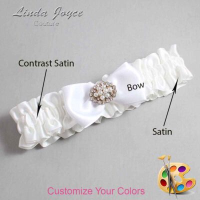 Couture Garters / Custom Wedding Garter / Customizable Wedding Garters / Personalized Wedding Garters / Kathy #01-B31-M16 / Wedding Garters / Bridal Garter / Prom Garter / Kathy Joyce Couture