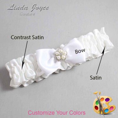 Couture Garters / Custom Wedding Garter / Customizable Wedding Garters / Personalized Wedding Garters / Laureen #01-B31-M20 / Wedding Garters / Bridal Garter / Prom Garter / Laureen Joyce Couture