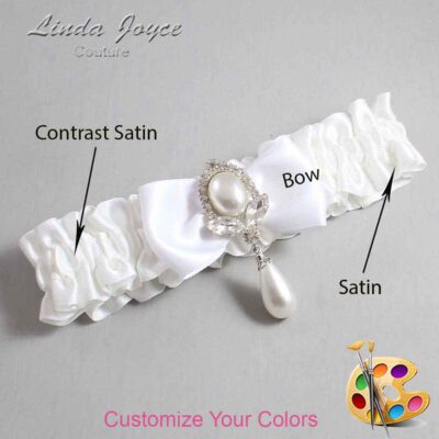 Couture Garters / Custom Wedding Garter / Customizable Wedding Garters / Personalized Wedding Garters / Joan #01-B31-M32 / Wedding Garters / Bridal Garter / Prom Garter / Joan Joyce Couture