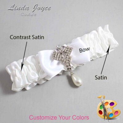 Couture Garters / Custom Wedding Garter / Customizable Wedding Garters / Personalized Wedding Garters / Mavis #01-B31-M33 / Wedding Garters / Bridal Garter / Prom Garter / Mavis Joyce Couture