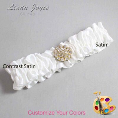 Couture Garters / Custom Wedding Garter / Customizable Wedding Garters / Personalized Wedding Garters / Lynnette #01-M12 / Wedding Garters / Bridal Garter / Prom Garter / Linda Joyce Couture