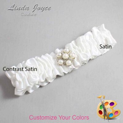 Couture Garters / Custom Wedding Garter / Customizable Wedding Garters / Personalized Wedding Garters / Liza #01-M13 / Wedding Garters / Bridal Garter / Prom Garter / Linda Joyce Couture