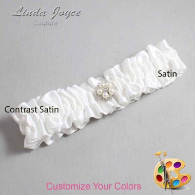 Couture Garters / Custom Wedding Garter / Customizable Wedding Garters / Personalized Wedding Garters / Ercia #01-M20 / Wedding Garters / Bridal Garter / Prom Garter / Linda Joyce Couture