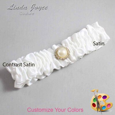 Couture Garters / Custom Wedding Garter / Customizable Wedding Garters / Personalized Wedding Garters / Dana #01-M21 / Wedding Garters / Bridal Garter / Prom Garter / Linda Joyce Couture