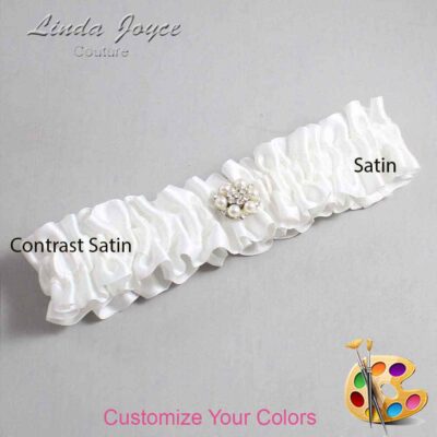 Couture Garters / Custom Wedding Garter / Customizable Wedding Garters / Personalized Wedding Garters / Ella #01-M23 / Wedding Garters / Bridal Garter / Prom Garter / Linda Joyce Couture