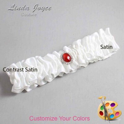 Couture Garters / Custom Wedding Garter / Customizable Wedding Garters / Personalized Wedding Garters / Jewels #01-M26 / Wedding Garters / Bridal Garter / Prom Garter / Linda Joyce Couture