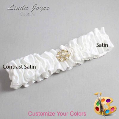 Couture Garters / Custom Wedding Garter / Customizable Wedding Garters / Personalized Wedding Garters / Elaine #01-M27 / Wedding Garters / Bridal Garter / Prom Garter / Linda Joyce Couture