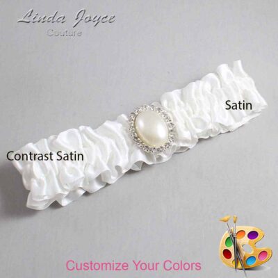 Couture Garters / Custom Wedding Garter / Customizable Wedding Garters / Personalized Wedding Garters / Halle #01-M31 / Wedding Garters / Bridal Garter / Prom Garter / Linda Joyce Couture